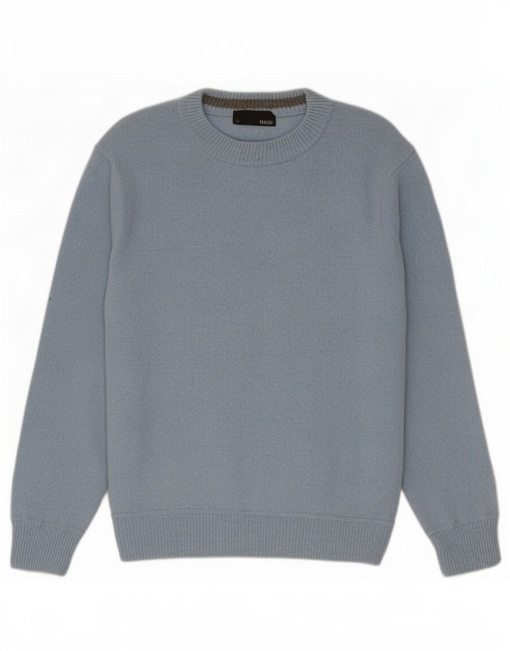 Mash Mens Crew Neck Jumper Sweater 2XL Blue Wool