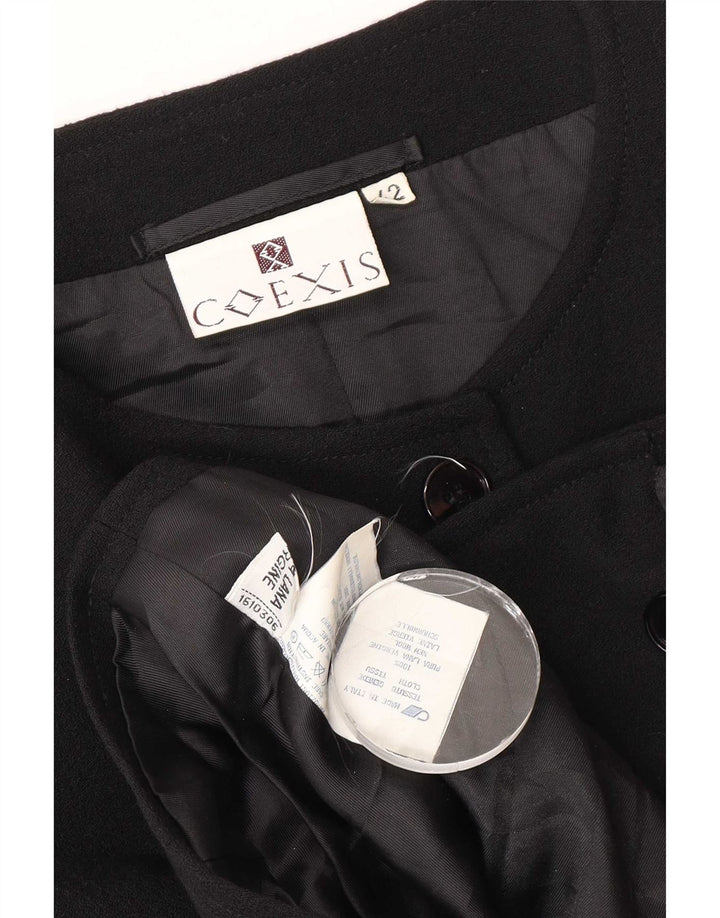Coexis Womens Bolero Jacket IT 42 Medium Black New Wool