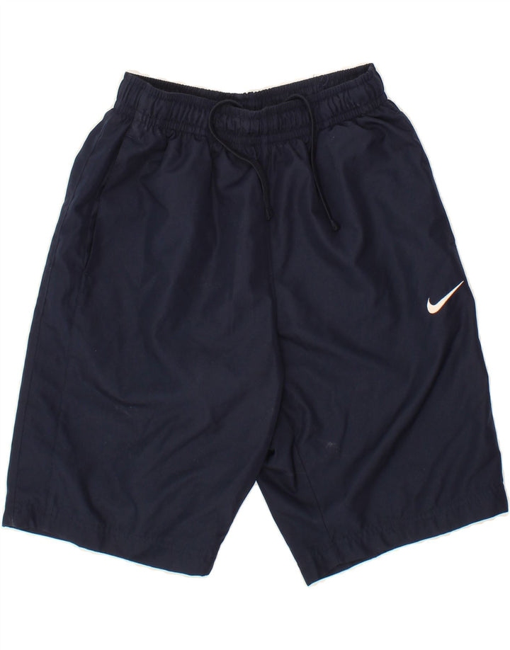 NIKE Mens Sport Shorts Small  Navy Blue Polyester Vintage Nike and Second-Hand Nike from Messina Hembry 