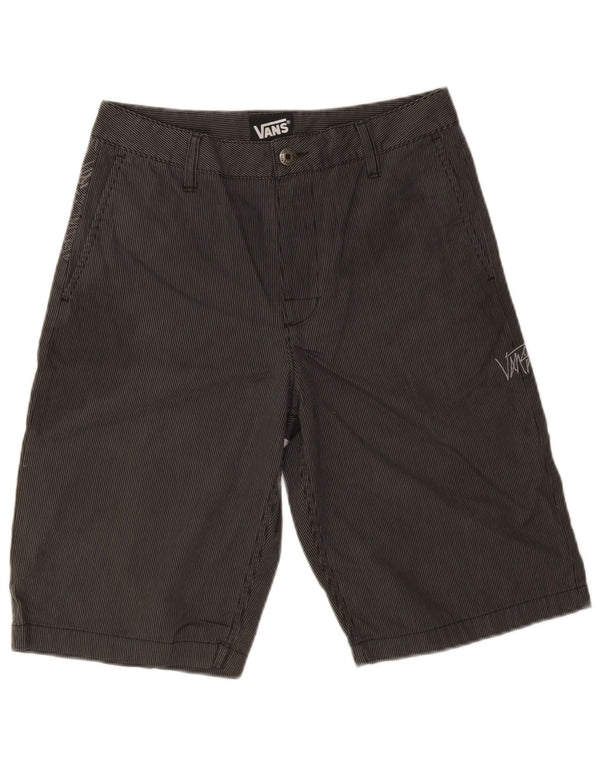 Vans Mens Graphic Chino Shorts W30 Medium Black Pinstripe Cotton