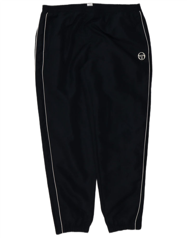 Sergio Tacchini Mens Tracksuit Trousers Joggers 3XL Navy Blue Polyester
