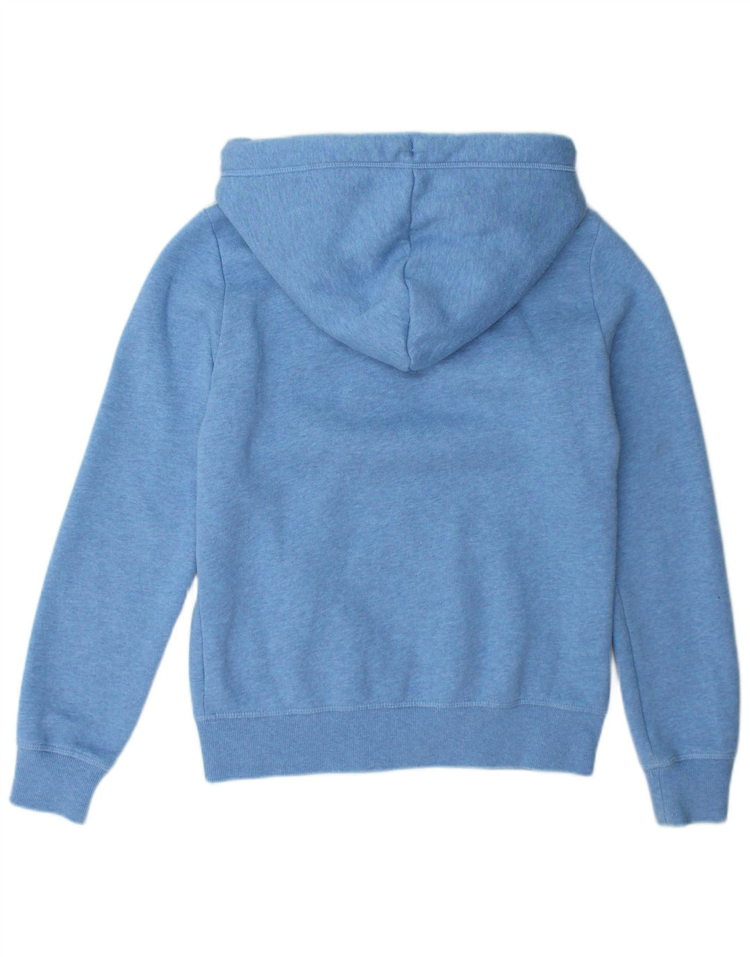 SUPERDRY Womens Zip Hoodie Sweater UK 10 Small Blue Cotton