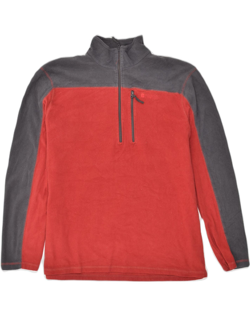 MOUNTAIN WAREHOUSE Boys Zip Neck Fleece Jumper 15-16 Years XL Red | Vintage Mountain Warehouse | Thrift | Second-Hand Mountain Warehouse | Used Clothing | Messina Hembry 