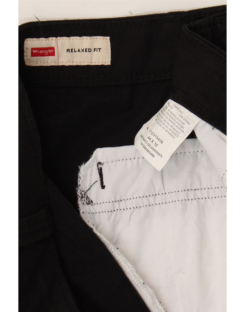 WRANGLER Mens Relaxed Fit Cargo Shorts W40 XL Black Cotton Vintage Wrangler and Second-Hand Wrangler from Messina Hembry 
