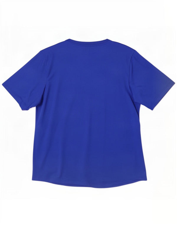 Adidas Mens Climalite T-Shirt Top XL Blue Polyester