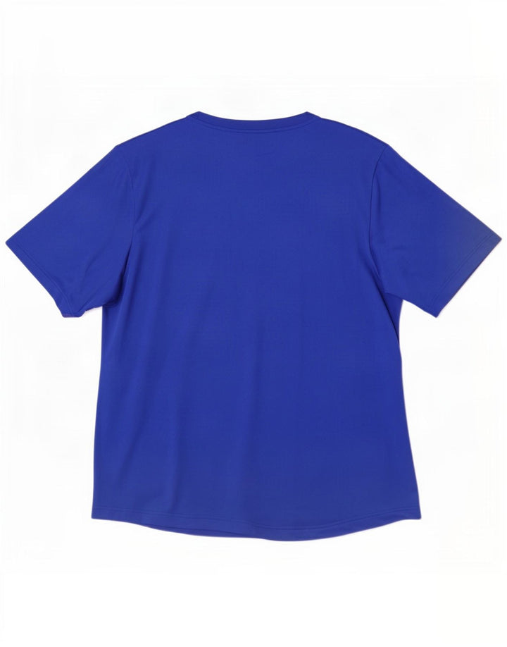 Adidas Mens Climalite T-Shirt Top XL Blue Polyester