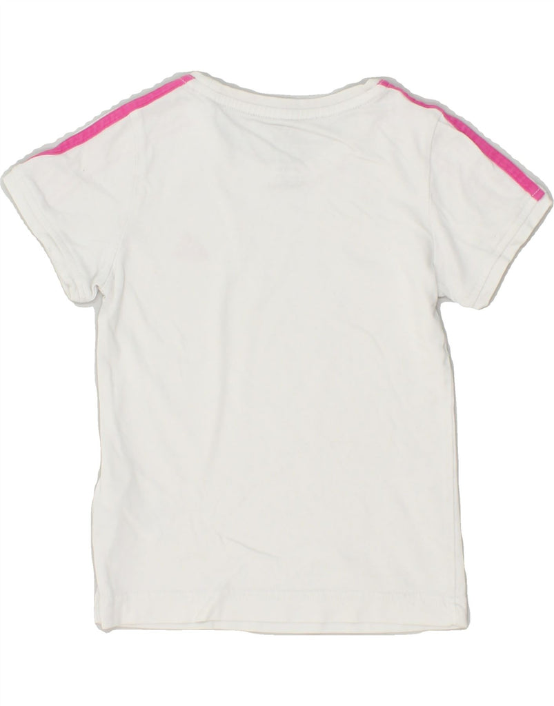 ADIDAS Girls T-Shirt Top 5-6 Years White Cotton | Vintage Adidas | Thrift | Second-Hand Adidas | Used Clothing | Messina Hembry 