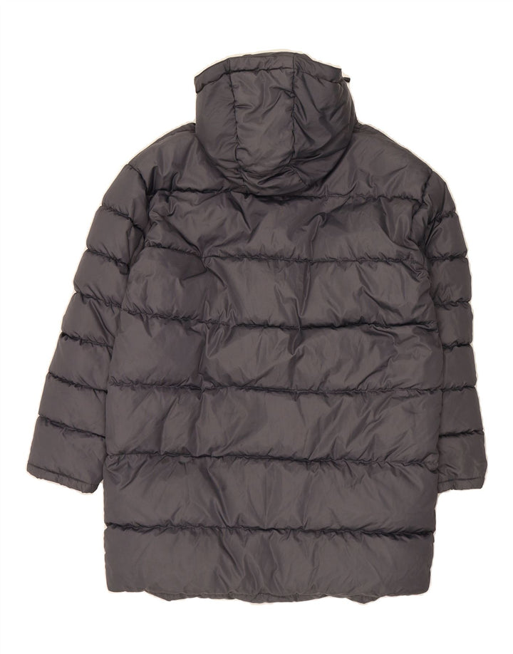 ELLESSE Mens Hooded Padded Coat UK 38 Medium Grey Polyester Vintage Ellesse and Second-Hand Ellesse from Messina Hembry 