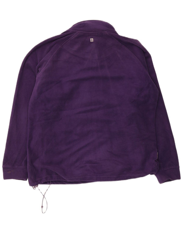 Mountain Warehouse Womens Fleece Jacket UK 16 large Purple Polyester
