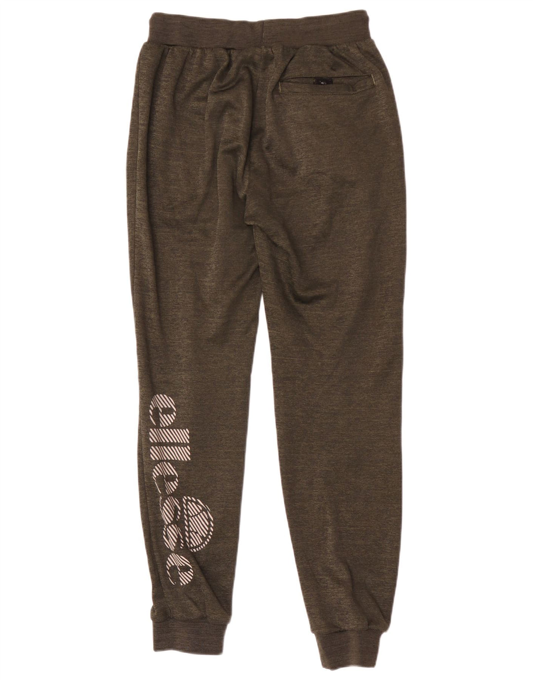 Ellesse Mens Graphic Tracksuit Trousers Joggers Small Khaki Flecked