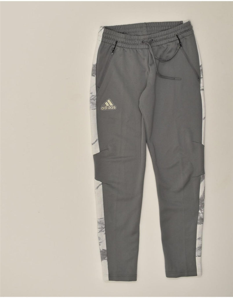 ADIDAS Womens Tracksuit Trousers UK 8/10 Small Grey Polyester | Vintage Adidas | Thrift | Second-Hand Adidas | Used Clothing | Messina Hembry 