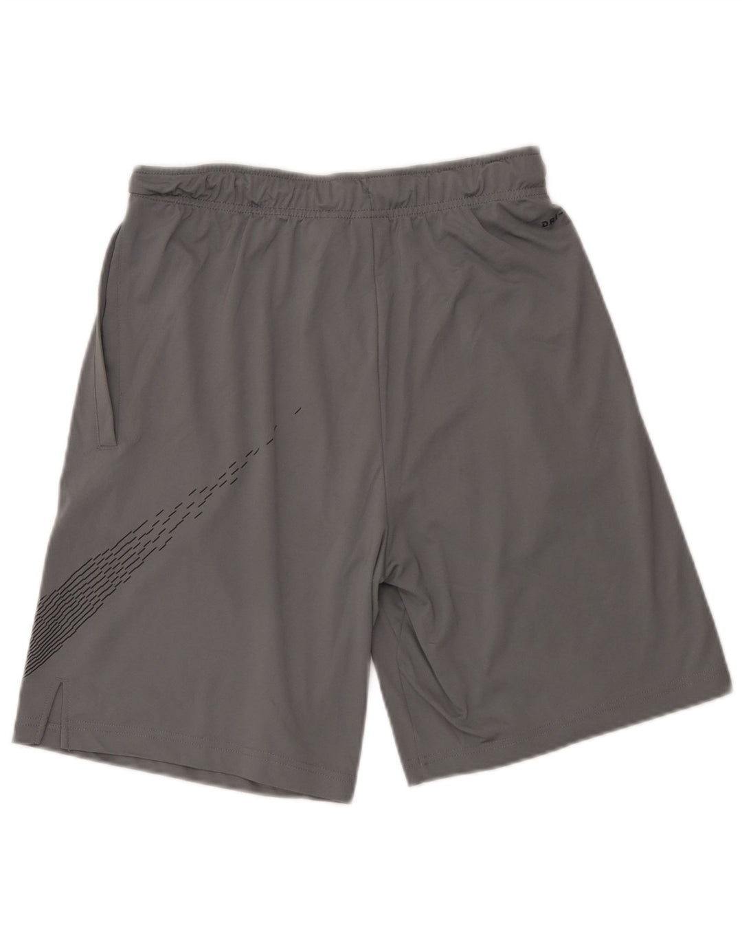 Nike Mens Dri Fit Graphic Sport Shorts Medium  Grey Polyester