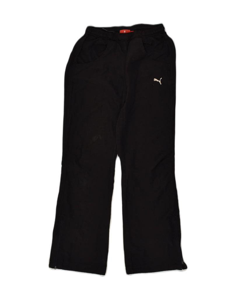 PUMA Boys Tracksuit Trousers 13-14 Years Black Polyester | Vintage Puma | Thrift | Second-Hand Puma | Used Clothing | Messina Hembry 