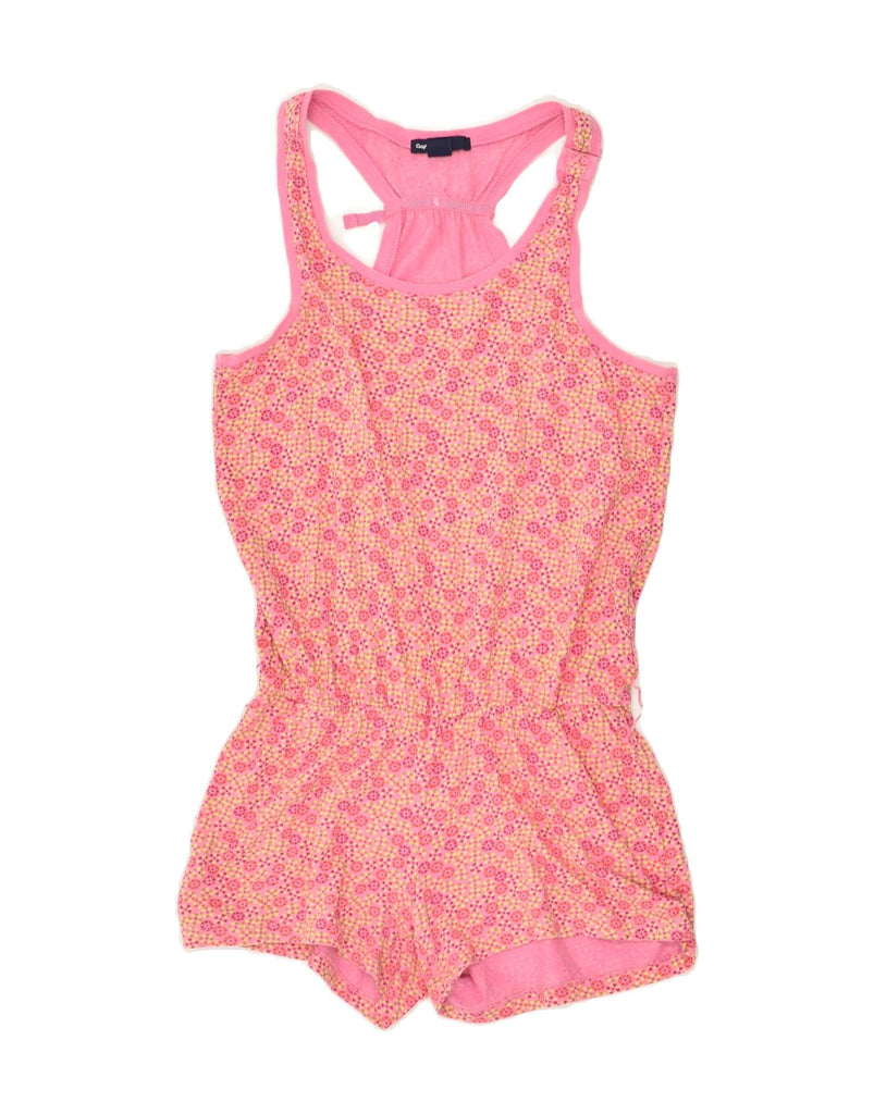 GAP Girls Playsuit 9-10 Years Large Pink Floral | Vintage Gap | Thrift | Second-Hand Gap | Used Clothing | Messina Hembry 