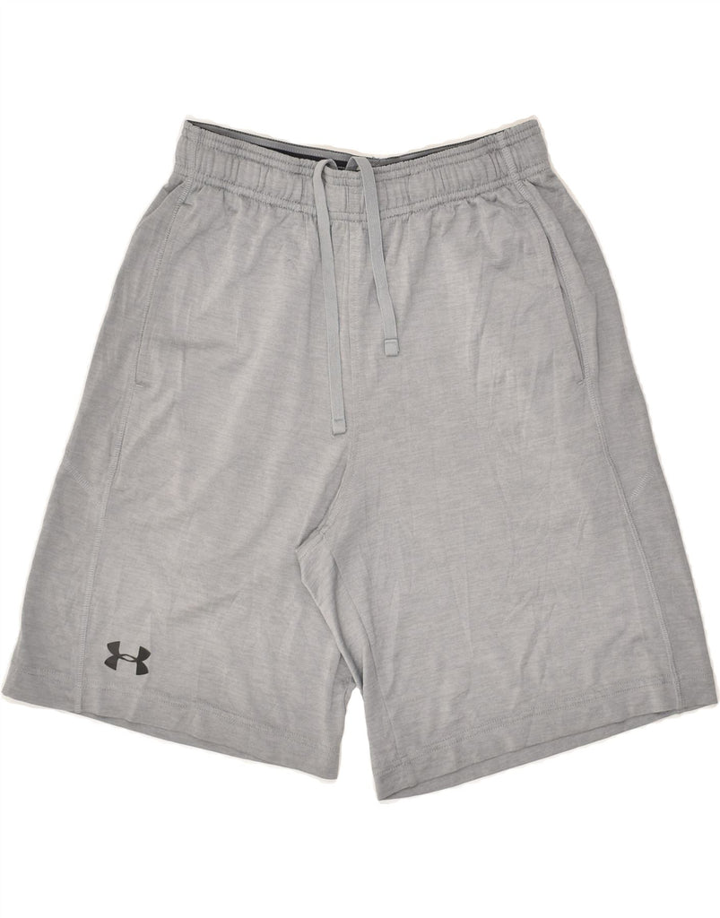 UNDER ARMOUR Mens Sport Shorts Small Grey Polyester | Vintage Under Armour | Thrift | Second-Hand Under Armour | Used Clothing | Messina Hembry 