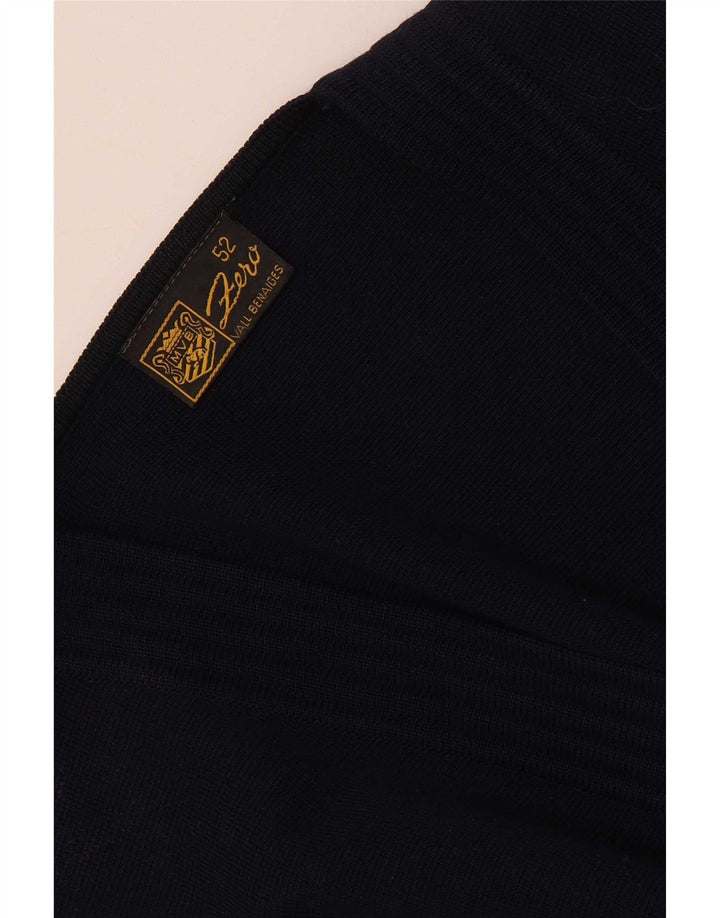 Zero Womens Cardigan Sweater IT 52 2XL Navy Blue