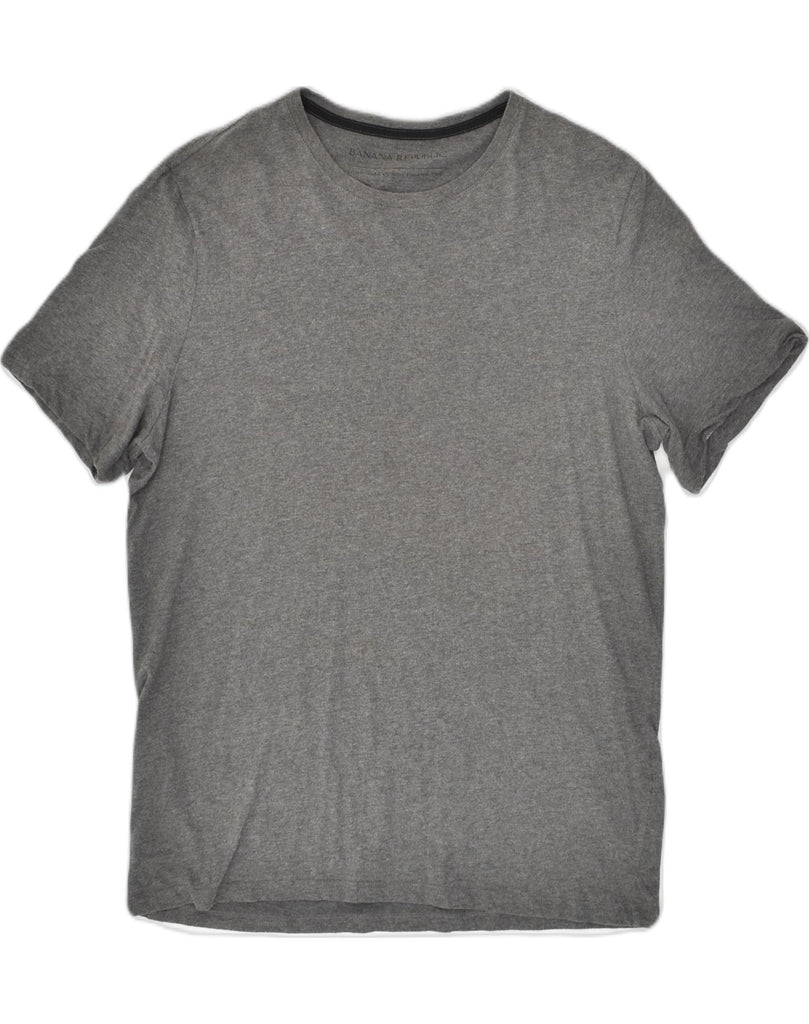 BANANA REPUBLIC Mens T-Shirt Top Large Grey Cotton | Vintage Banana Republic | Thrift | Second-Hand Banana Republic | Used Clothing | Messina Hembry 