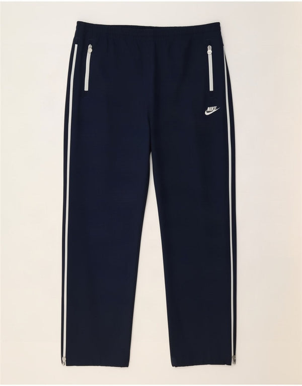 Nike Mens Tracksuit Trousers Large Navy Blue Polyester