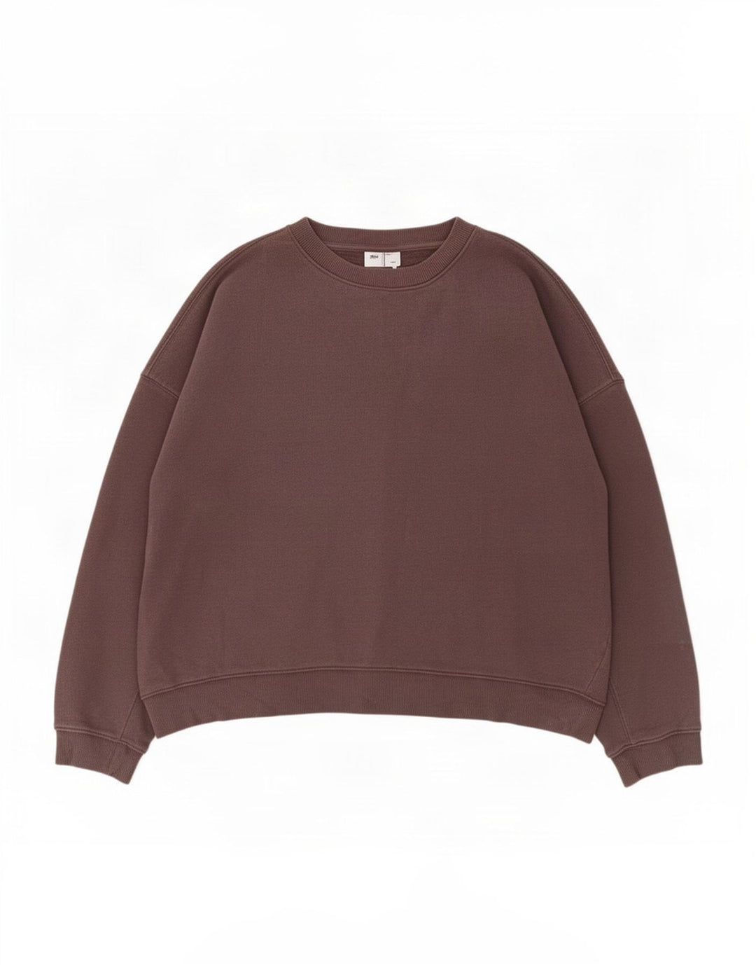 Topshop Womens Crop Oversized Sweatshirt Jumper UK 14 Medium Grey Cotton