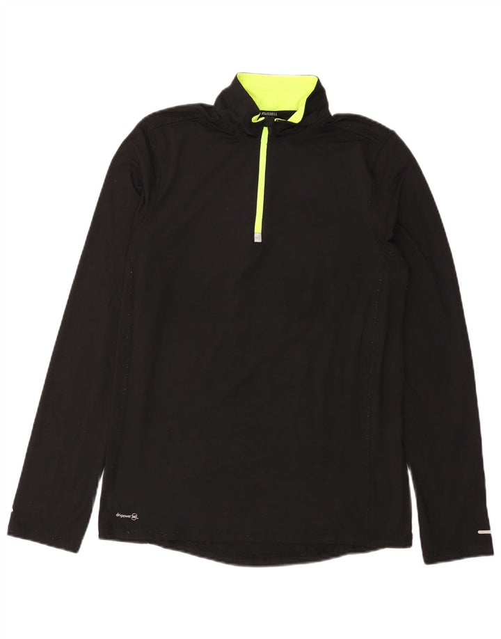 RUSSELL ATHLETIC Boys Pullover Tracksuit Top 15-16 Years 2XL Black