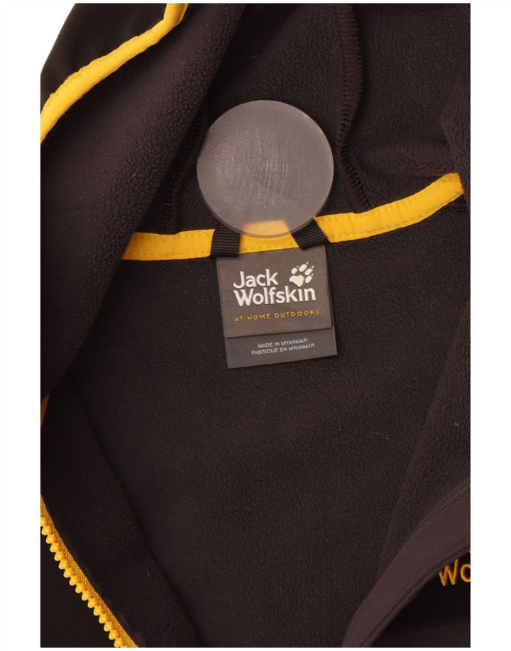 Jack Wolfskin Boys Graphic Bomber Jacket 13-14 Years Grey Colourblock