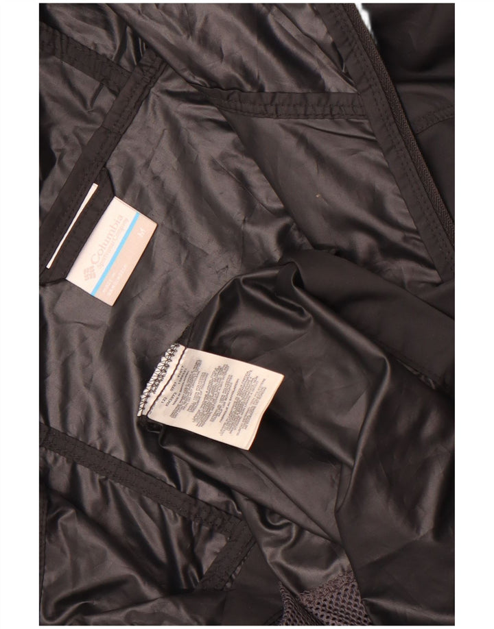 Columbia Mens Hooded Rain Jacket UK 38 Medium Black Polyester