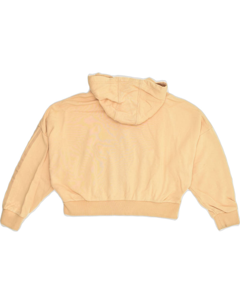 ADIDAS Womens Oversized Crop Zip Hoodie Sweater UK 12 Medium  Yellow | Vintage Adidas | Thrift | Second-Hand Adidas | Used Clothing | Messina Hembry 