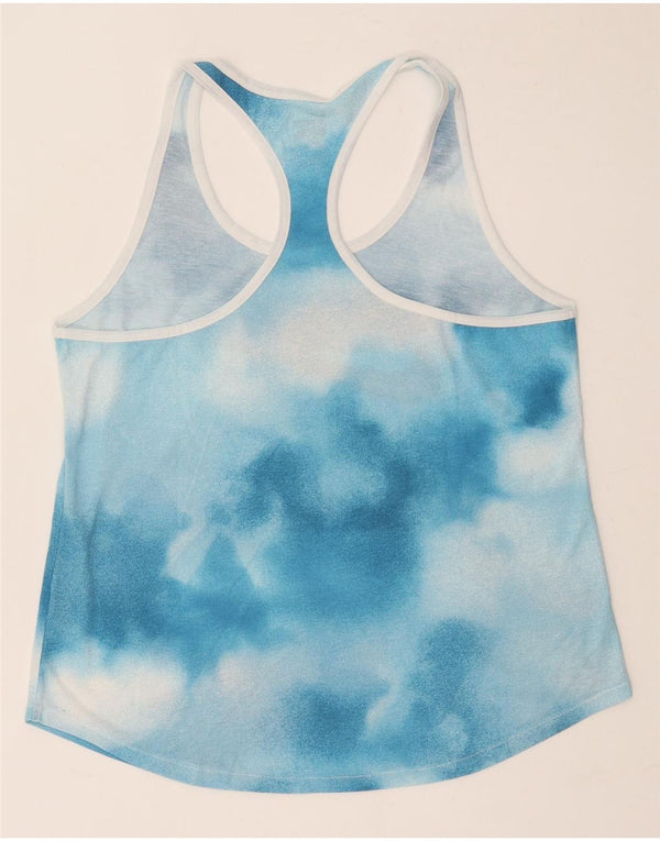 Nike Womens Athletic Cut Graphic Vest Top UK 18 XL Blue Tie Dye