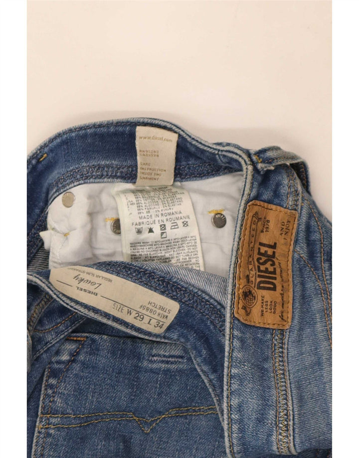 Diesel Womens Lowky Regular Slim Straight Jeans W29 L34 Blue Cotton