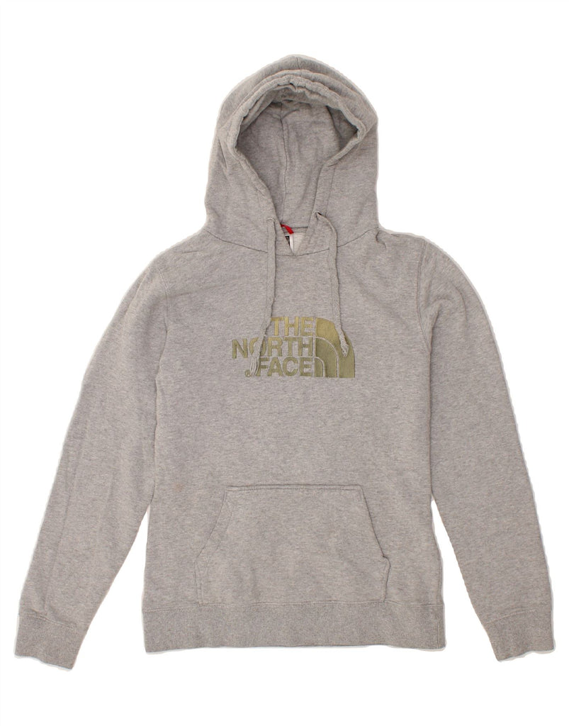THE NORTH FACE Womens Graphic Hoodie Jumper UK 10 Small Grey