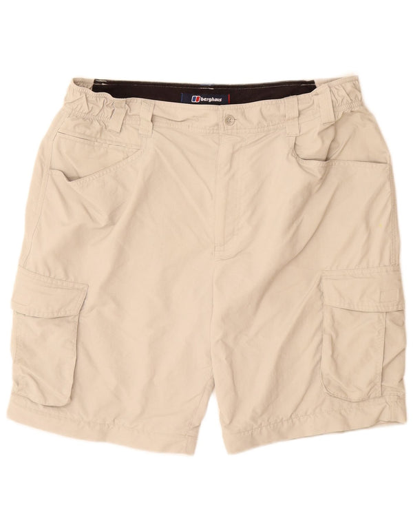Berghaus Mens Cargo Shorts W38 XL Beige Nylon