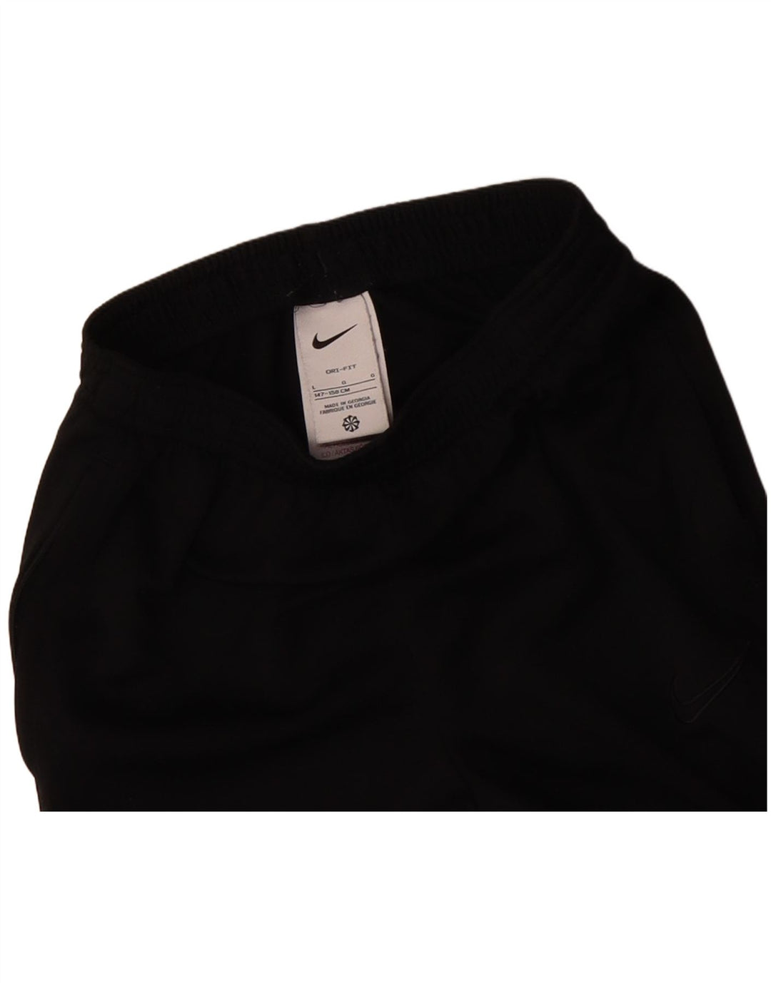 NIKE Boys Dri Fit Tracksuit Trousers 12-13 Years Large Black Polyester
