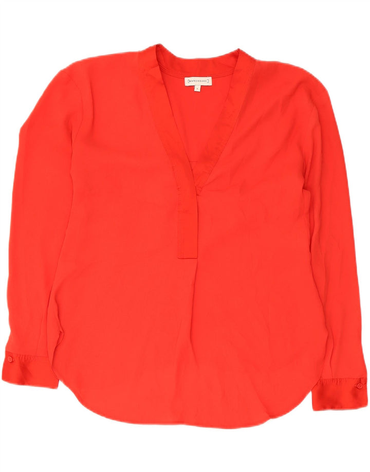 Warehouse Womens Blouse Top UK 6 XS  Red Polyester