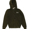 JACK WILLS Mens Graphic Zip Hoodie Sweater XS Khaki Cotton | Vintage Jack Wills | Thrift | Second-Hand Jack Wills | Used Clothing | Messina Hembry 