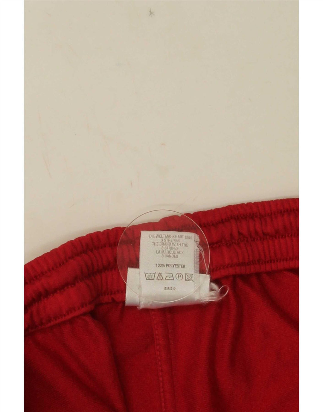 Adidas Mens Graphic Tracksuit Trousers Medium  Red Colourblock Polyester