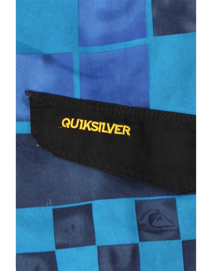 Quiksilver Mens Swimming Shorts Medium Blue Geometric