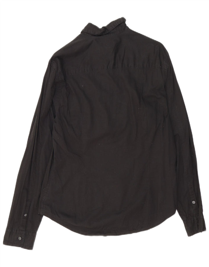 Calvin Klein Jeans Mens Shirt XL Black Cotton
