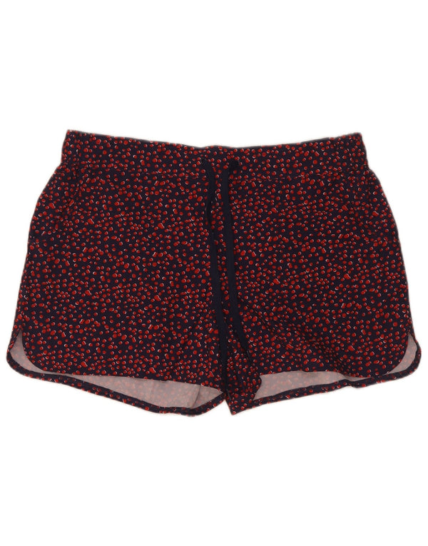 Mountain Warehouse Womens Sport Shorts UK 14 Large Navy Blue Spotted
