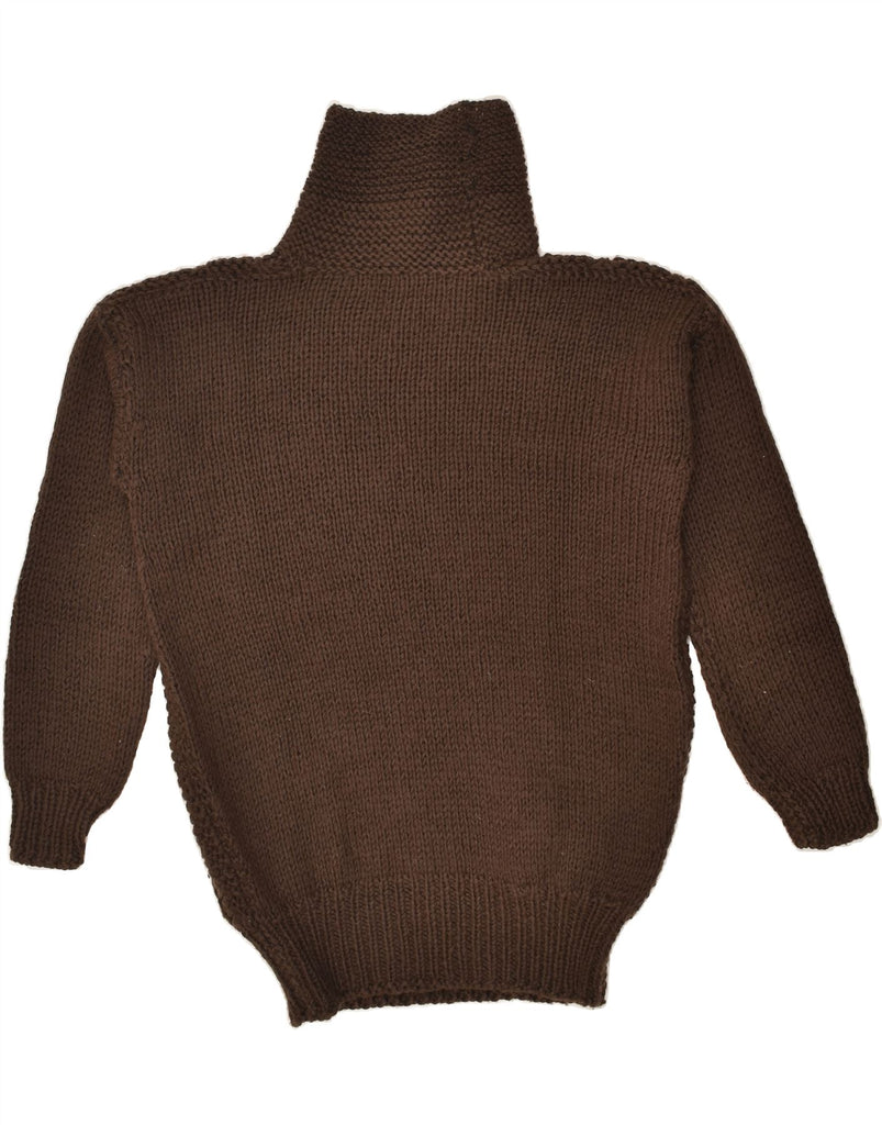 VINTAGE Womens Roll Neck Jumper Sweater UK 16 Large Brown | Vintage Vintage | Thrift | Second-Hand Vintage | Used Clothing | Messina Hembry 