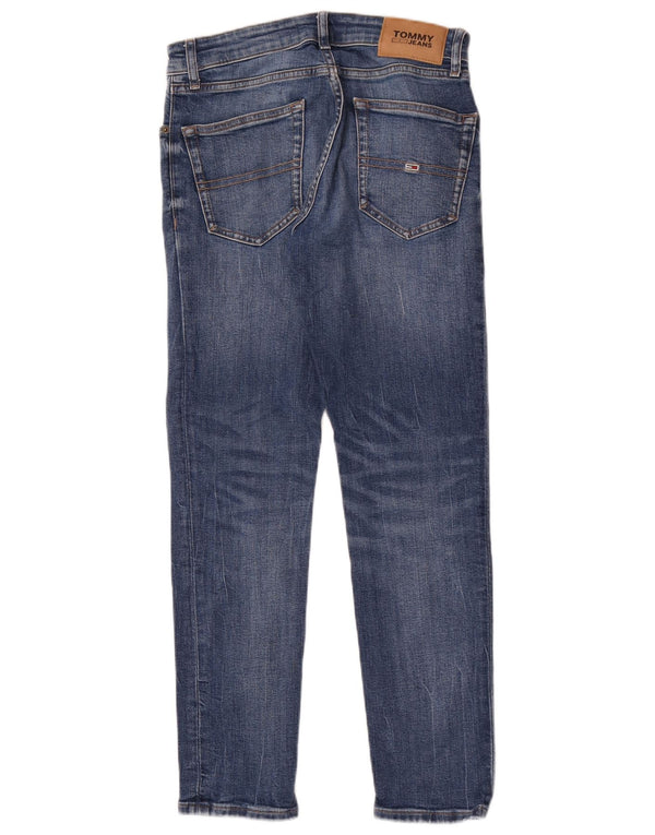 Tommy Hilfiger Mens Slim Jeans W27 L30 Blue Cotton