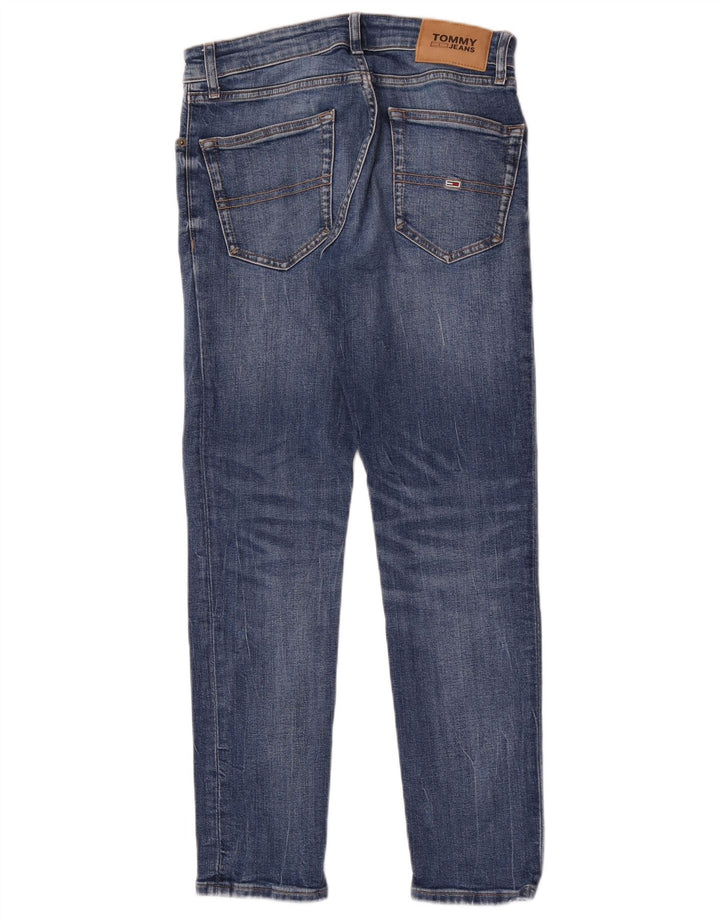 Tommy Hilfiger Mens Slim Jeans W27 L30 Blue Cotton
