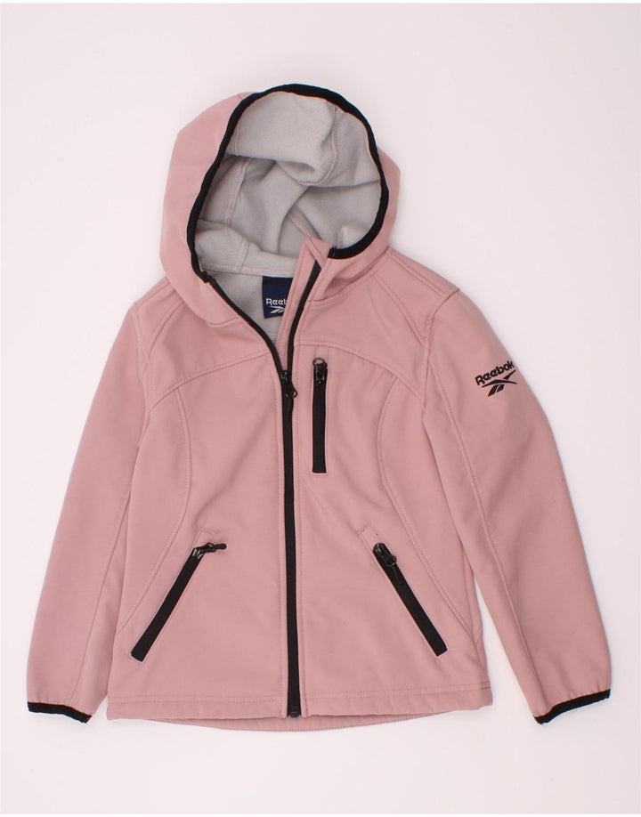 Reebok Girls Tracksuit Top Jacket 5-6 Years Pink