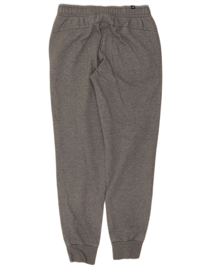 Puma Womens Tracksuit Trousers Joggers UK 12 Medium Grey Cotton