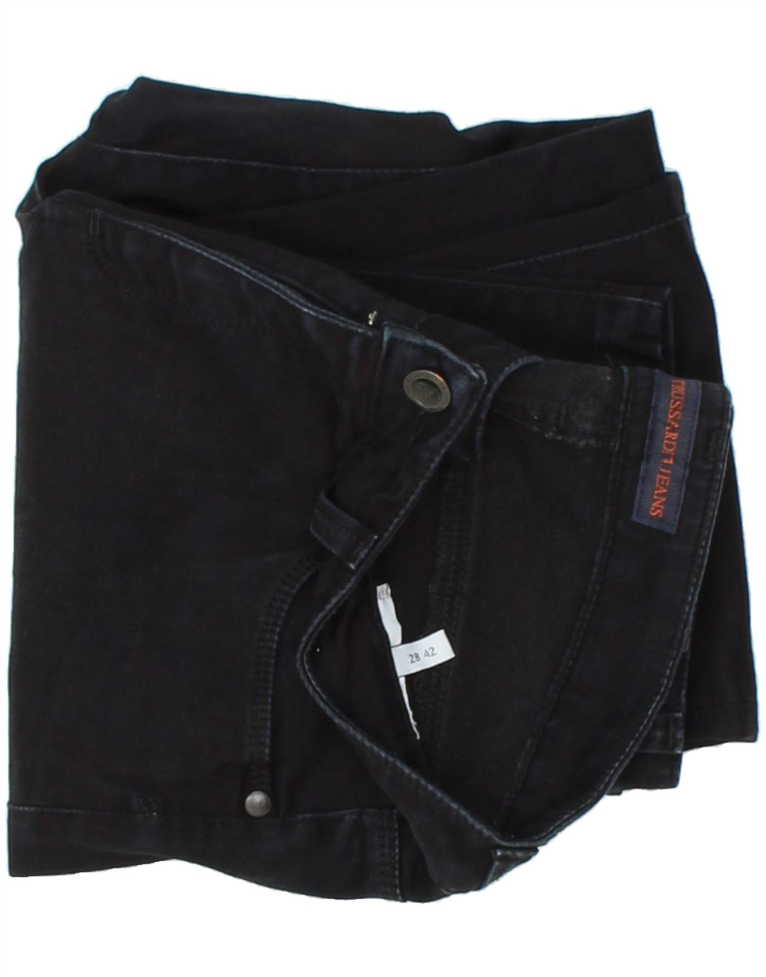 TRUSSARDI Womens Slim Jeans W28 L25 Navy Blue Vintage Trussardi and Second-Hand Trussardi from Messina Hembry 