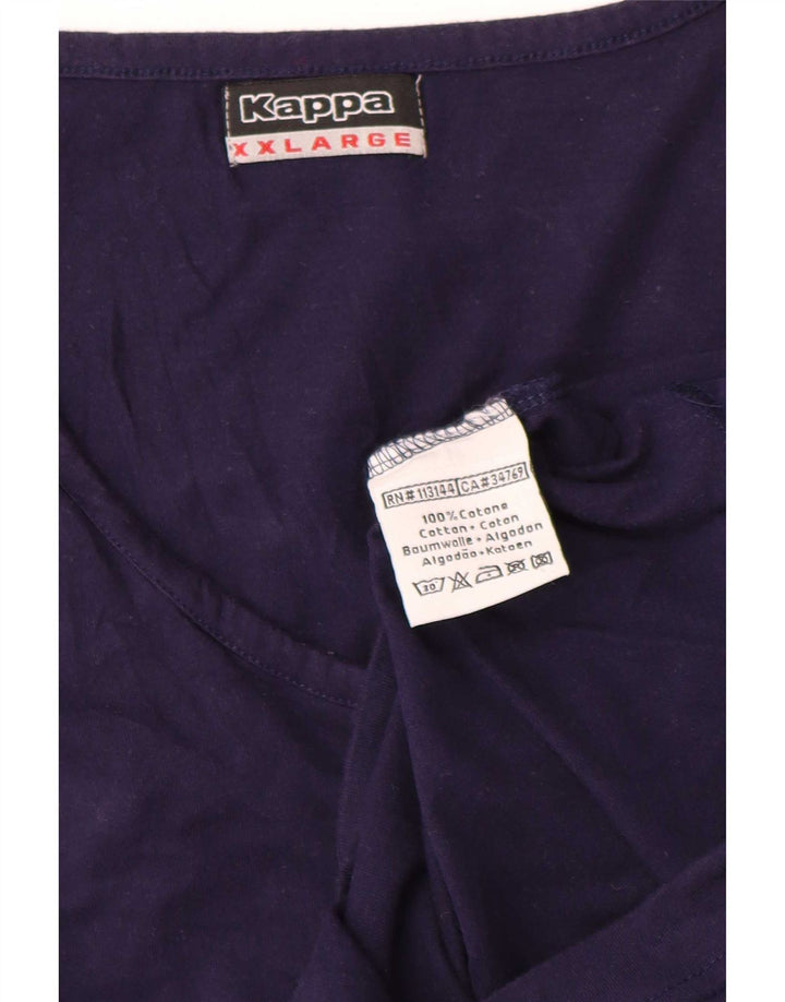 Kappa Mens Vest Top 2XL Navy Blue Cotton