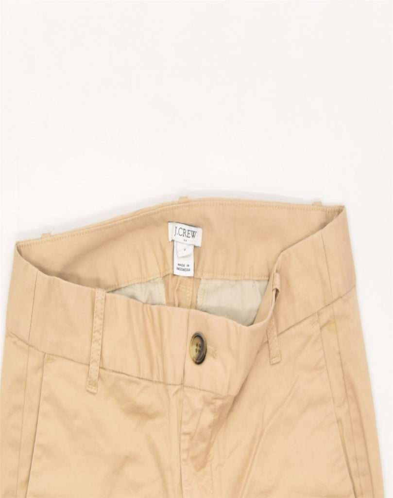 J. CREW Womens Tapered Chino Trousers US 2 XS W30 L27 Brown Cotton | Vintage | Thrift | Second-Hand | Used Clothing | Messina Hembry 