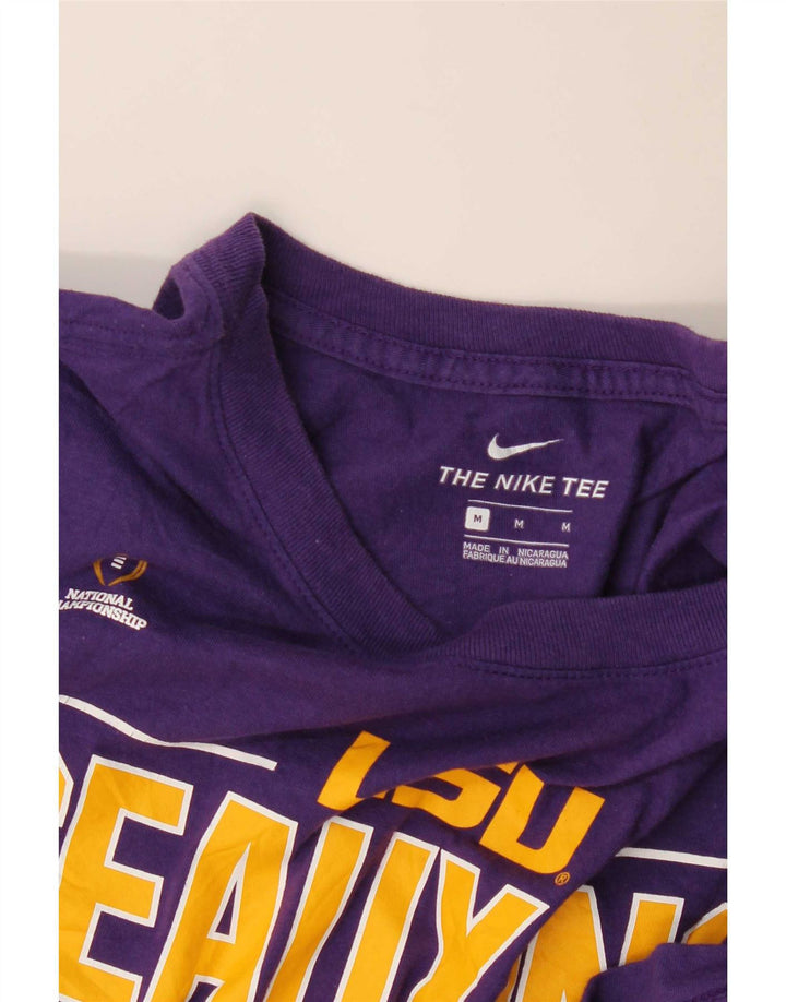 Nike Mens LSU Tigers Graphic T-Shirt Top Medium Purple