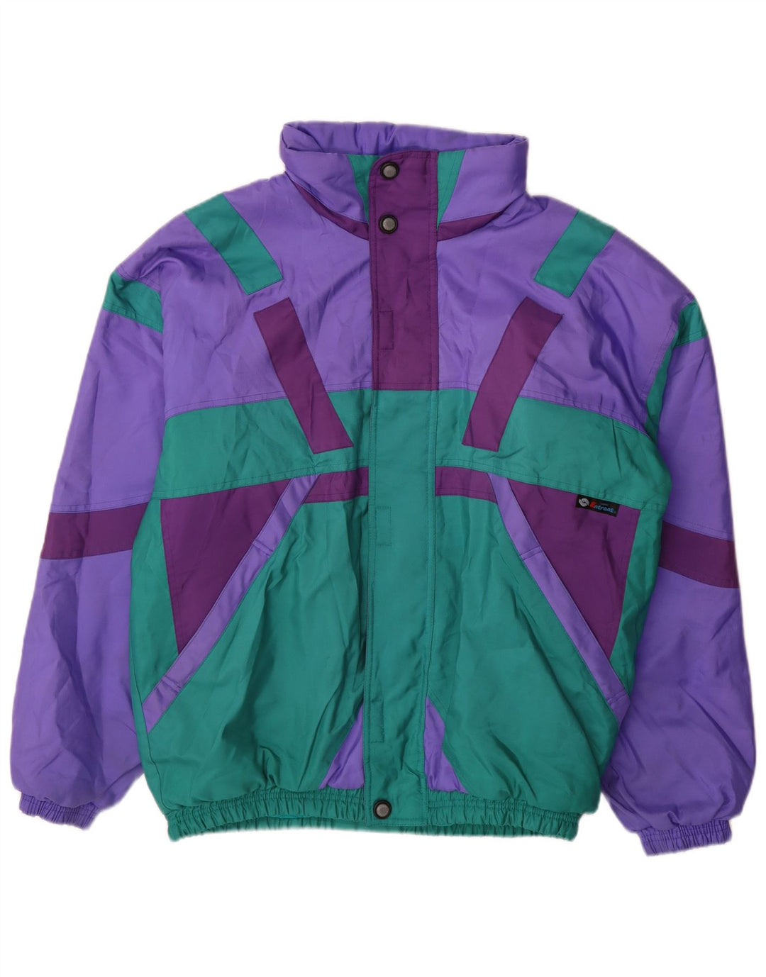 Sergio Tacchini Mens Ski Jacket UK 42 XL Purple Colourblock Polyester
