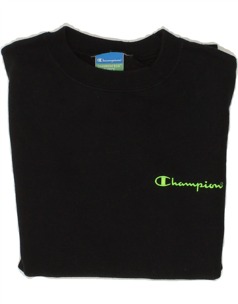 CHAMPION Mens Sweatshirt Jumper Small Black Vintage Champion and Second-Hand Champion from Messina Hembry 