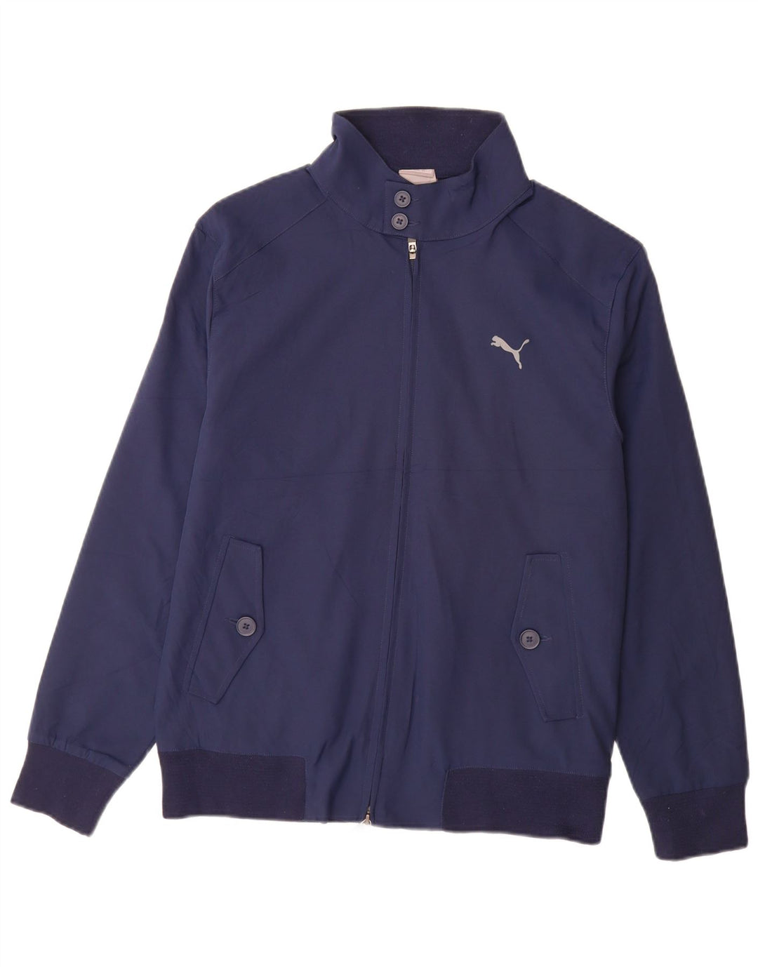 PUMA Mens Bomber Jacket IT 48/50 Medium Navy Blue